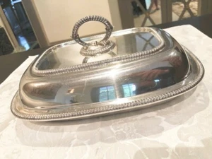 Gemüseschale mit Deckel versilbert Vintage 1965 - Bild 1 von 11