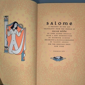 Salome by Oscar Wilde Heritage press Illustrated by Valenti Angelo.  1945 - Bild 1 von 4