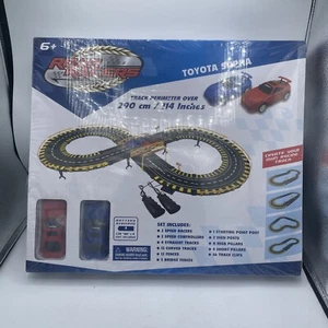 Road Racers Toyota Supra Slot Cars 114" Racing Track - Picture 1 of 8