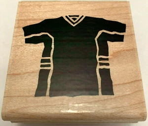 CTMH CO. Football or Soccer Jersey Rubber Stamp - Wood Mounted - Picture 1 of 3