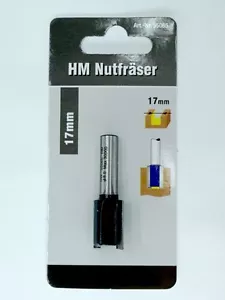 Fräser 17mm für T-Nutschiene Nutfräser 8mm Schaft HM 17x20mm - Bild 1 von 1