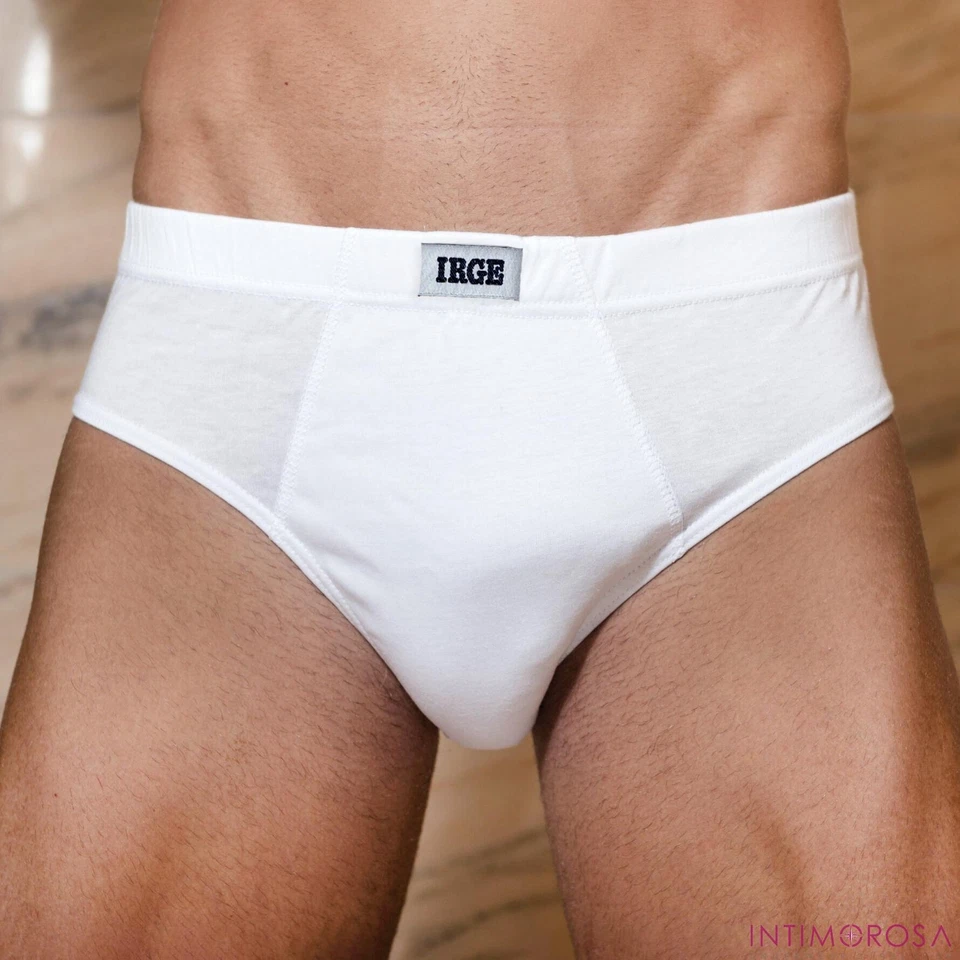 Slip uomo Irge Ir016 in cotone 100% logato 6 pezzi - Immagine 1 di 3