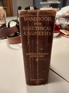Handbook for Electrical Engineers Harold Pender 1st Edition Corrected 1914 - Imagen 1 de 7