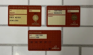 AUTHENTISCHE OMEGA INTERNATIONAL CONSTELLATION GARANTIE PIKTOGRAMME ZERTIFIKATE CAL 1456 - Bild 1 von 7