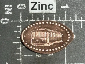 Savannah Georgia GA Streetcar Trolley Skyline Cityscape Elongated Pressed Penny - Picture 1 of 2
