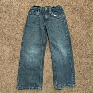 Vintage Levis Jeans Juniors Boys Kids Size 6 Reg Stretch Waist 549 Distressed - Picture 1 of 5