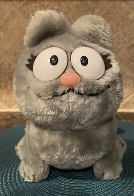 Vintage Dakin 1978, 1983 Gray Nermal Garfield Plush Stuffed Animal Cat - Image 1 of 4
