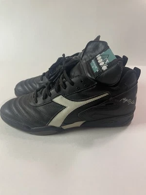 Botas de fútbol sala vintage Diadora Serie A zapatos de fútbol, talla 9 EE. UU., 8 Reino Unido raras Foto 1 de 4