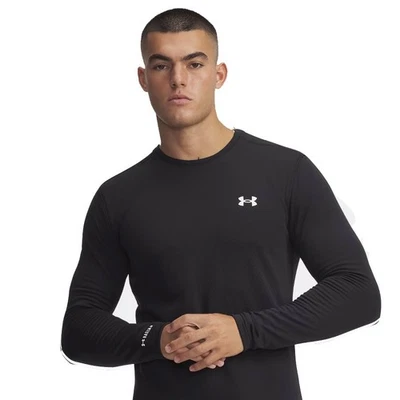 Under Armour 1343242 Men's UA ColdGear Base 4.0 1/4 Zip Baselayer Shirt, Black L - Image 1 of 4