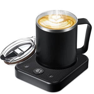 Coffee Warmer & Mug Set for Desk, Heated Cup With Auto Shut Off, Electric Sel... - Bild 1 von 7