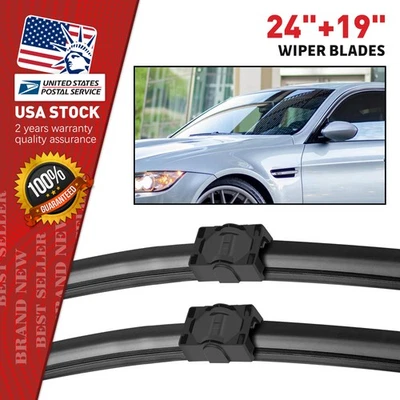 Kit de escobillas limpiaparabrisas nueva actualización 24""+ 19"" apto para BMW 335i xDrive 2009 Foto 1 de 4