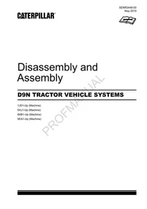 Caterpillar CAT D9N TRACTOR VEHICLE SYSTEM Manual Disassembly Assembly - Picture 1 of 1