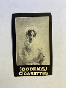 1901 Ogden's Cigarettes Card Tabacco Tab Card Fortier Attrice - Foto 1 di 2