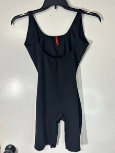 Spanx Shapewear Open Bust Mid-Thigh In Black Adjustable Strap Size X-Large - Picture 1 of 8