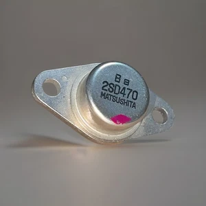 MATSUSHITA 2SD470 – NPN Leistungstransistor – TO‑66 – Vintage Audio Japan - NOS - Bild 1 von 3