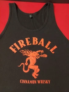 Fireball Cinnamon Whisky XL Tank Top Black Graphic Print - Bild 1 von 8