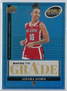 World of Sports Vol 1 2025 Aziaha James - Estado de Carolina del Norte #MTG-AJ haciendo el grado radiocontrol - Imagen 1 de 2