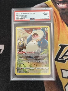 2022 Pokemon SWSH Lost Origin Full Art/Snorlax #TG10 PSA 9 MINT - Bild 1 von 2