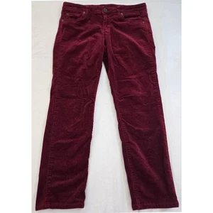 Pantalones ajustados de pana KUT from the KLOTH 8 borgoña vino elástico otoño vacaciones - Imagen 1 de 12