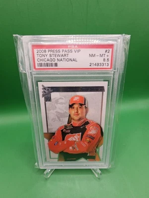 2008 Press Pass VIP Tony Stewart - Chicago National - PSA 8.5 - Image 1 of 3