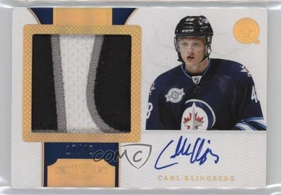 2011 Panini Dominion Horizontal /48 Carl Klingberg #182 RPA Rookie Patch Auto RC - Image 1 of 2