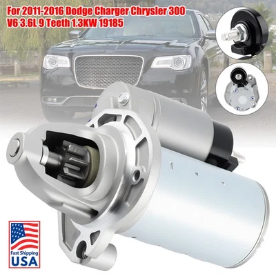 Starter for 2011-2016 Dodge Challenger Charger Durango Chrysler 300 3.6L 19185.. - Изображение 1 из 4