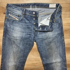 Diesel Jeans Men 34x31 Blue Zatiny Bootcut Cotton Dirty Wash Western Cowboy Y2K - Bild 1 von 15