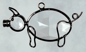 Collectible Jewel Pig Sun Catcher, 6 Ornaments - Picture 1 of 1