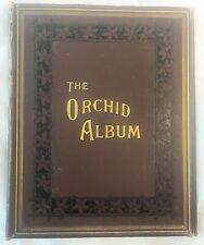Antique 1881 ROBERT WARNER ORCHIDS ALBUM Leather Book Cover Only /Junk Journals