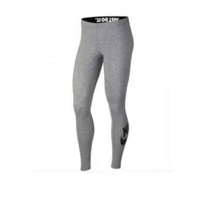 Women's M 🔥 Nike Sportswear Leggings Grey Black Tigh fit AT5446-091 - Picture 1 of 2