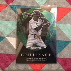 2022 Panini Prizm Draft Picks - Brilliance Chandler Simpson #BR-CS RAYS RC - Picture 1 of 2