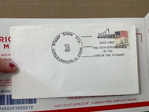 1987 THE 75TH REMEMBRANCE OF THE LOSS OF THE TITANIC NAVAL COVER - Picture 1 of 2