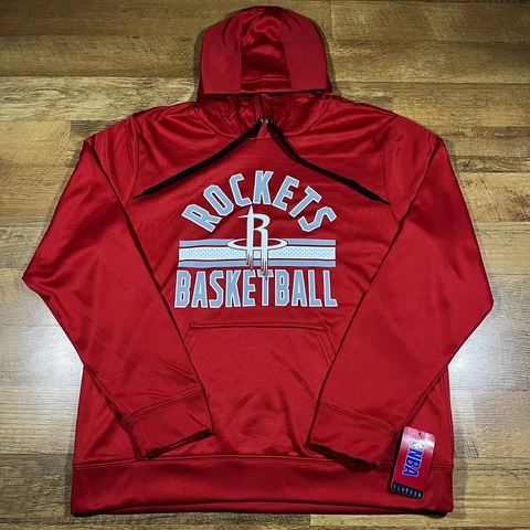 Houston Rockets NBA Brand Men's L Red Pullover Sweatshirt Hoodie NEW NWT Cover
