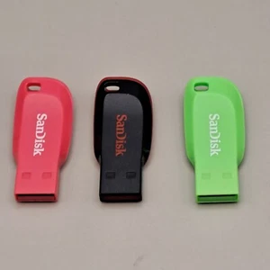 SanDisk Cruzer Blade 16 GB Flash Thumb Drive SDCZ50 NEW Color CHOICE - Afbeelding 1 van 7