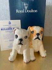 ROYAL DOULTON DOG  BULLDOG PUPS SEATED MODEL No DA 248 BOXED CERT 0429 LTD ED