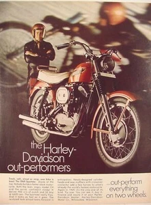 1969 Harley Davidson SPORTSTER Out-Performs Everything on Two Wheels Print Ad - Picture 1 of 1