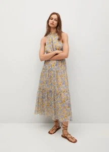 BNWT Mango Women's Flowy printed Midi dress Size 14 - Picture 1 of 9