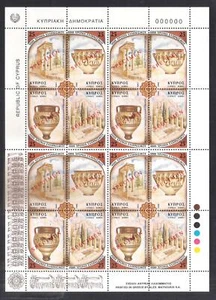 CYPRUS GREECE 1999 JOINT ISSUE HELLENISM COMPLETE SHEET 4 SETS Opt. SPECIMEN MNH - Picture 1 of 1