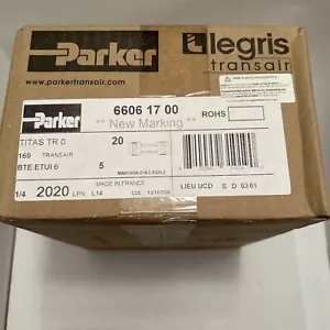 20 Posten - Parker Transair Comnector 1/2" (16,5 mm) Push Connect # 6606 17 00 NEU - Bild 1 von 8