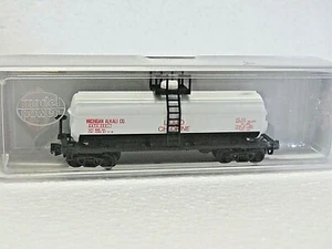 Model Power 83459 N Scale FREIGHT TANK CAR Michigan Alkali Co. New - Foto 1 di 5
