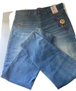 Wonder Nation Blue Jean 14-16 Plus/X L Large 14-16/Medium 8-Girls Jeggings - Picture 1 of 5