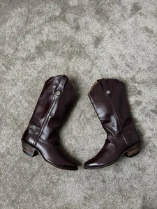 RARE Mens Boots JB Hill 2K5 Shell Cordovan Cowboy Western Pull Boots Size US 8.5 - Picture 1 of 12