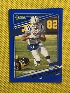 2021 Donruss Press Proof Blue #151 Michael Pittman Jr. Indianapolis Colts - Foto 1 di 2