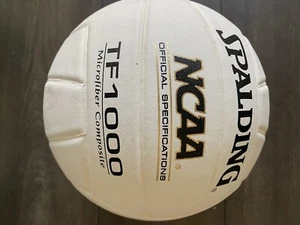 Spalding TF1000 VOLLEYBALL WHITE LEATHER - Picture 1 of 3