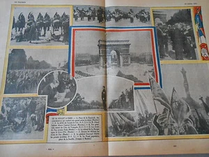 Les 14 juillet à Paris place concorde défilé armée images Print 1935 - Foto 1 di 1