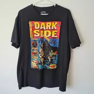 Star Wars Mens Shirt 2XL Black Short Sleeve Dark Side Graphic Darth Vader - Picture 1 of 10