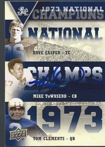 Notre Dame Fighting Irish MIKE TOWNSEND Signed Trios Card - Picture 1 of 1
