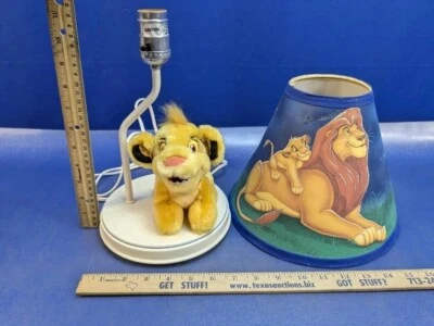 Lámpara vintage Disney El Rey León con peluche simba años 90 Foto 1 de 4