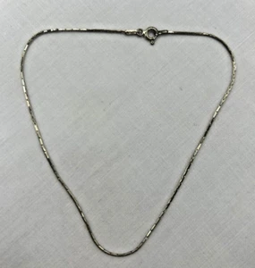 925 Sterling Silver Anklet Bracelet 10.25" - Picture 1 of 4