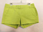 J Crew Womens Shorts 4 Green Chino Casual Pockets Work Dress Walking Inseam 3"